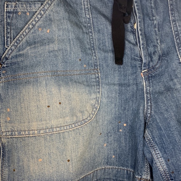 WE THE FREE SECOND CHANCE PULL ON SHORTS tie waist button fly denim shorts - Picture 6 of 7